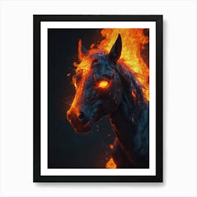 Fire Horse 1 Art Print