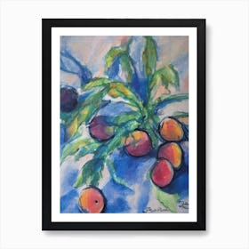 Peach 2 Classic Fruit Art Print