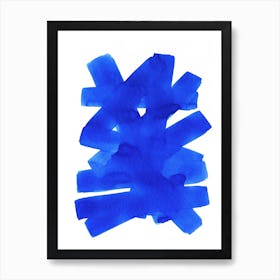 Superwatercolor Blue Art Print