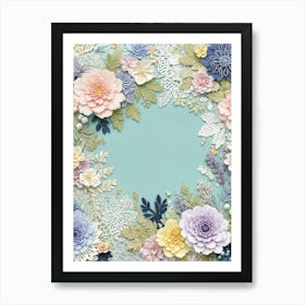 Flower Frame Poster