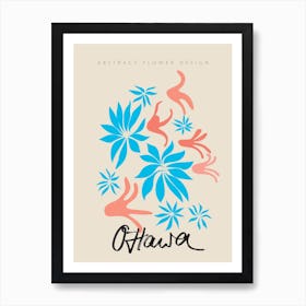 Ottawa Matisse Inspired Flower Art Print