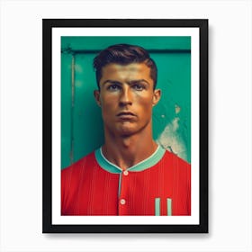 Cristiano Ronaldo Fashion Art Art Print