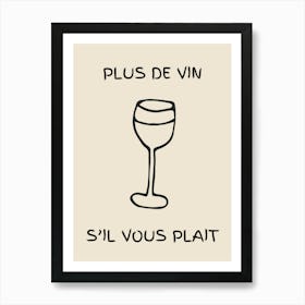 Wine Glass Kitchen Poster Art Print