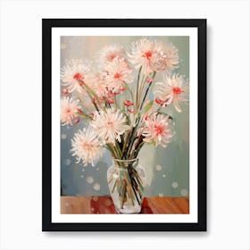 Allium Flower Still Life Painting 2 Dreamy Art Print