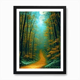 Path In The Woods 1 Art Print