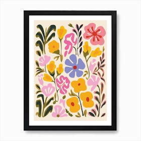 Flowers In Bloom 1 Art Print