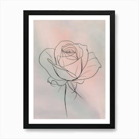 Single Rose Art Print