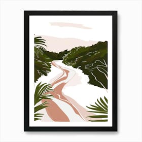 Road Through The Jungle Art Print