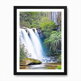 Garrawilla National Park Waterfall, Australia Majestic, Beautiful & Classic (2) Art Print