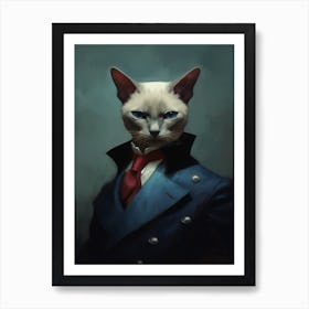 Gangster Cat Tonkinese 4 Art Print
