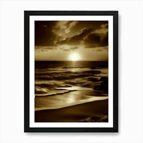 Sunset At The Beach 608 Art Print