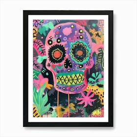 Day Of The Dead Skull 1 Art Print