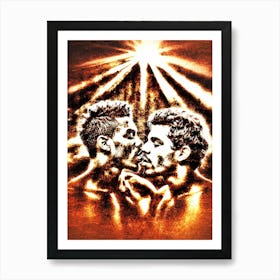 Eternal Flame: A Gay Winter Pride Maspalomas Kiss Art Print