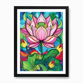 Lotus Flower 1 Art Print