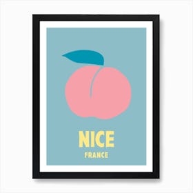 Nice, France, Graphic Style Poster 5 Art Print