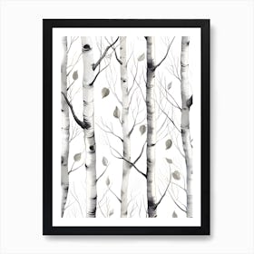 Oak Tree Pattern Art Print