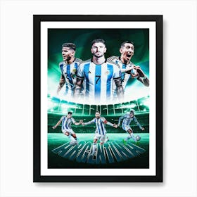Argentina Football Poster Art Print