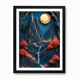 castel in the forest Art Print