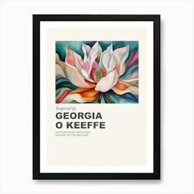 Museum Poster Inspired By Georgia O Keeffe 2 Art Print