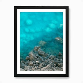 Turquoise Sea abstract Art Print