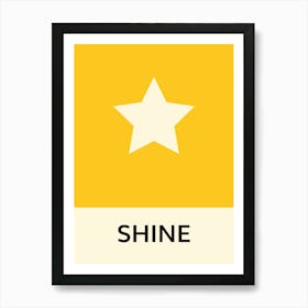 Kids Shine Yellow Art Print