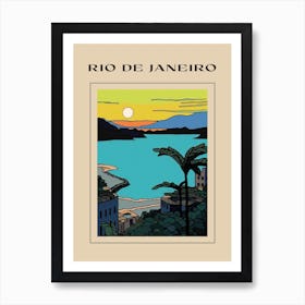 Minimal Design Style Of Rio De Janeiro, Brazil 8 Poster Art Print