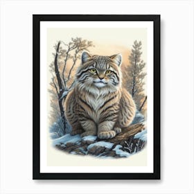 Pallas Cat 1 Art Print