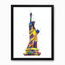 Statue Of Liberty Pop Art 1 Art Print