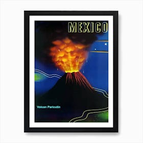 Mexico, Volcano Pericutin Eruption Poster