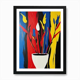 Flowers In A Vase, Pop Art Art Print