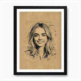 Portrait Of A Woman 2 Art Print