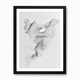 Abstract Line Drawing 5 Art Print