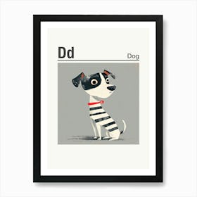 Animals Alphabet Dog 3 Art Print