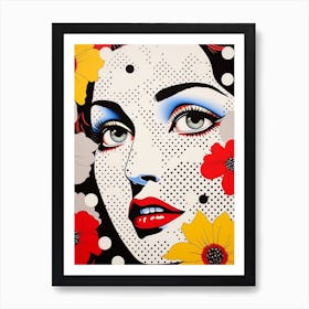 Face Polka Dots 4 Art Print