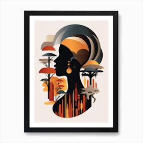 African Woman Africa Art Art Print