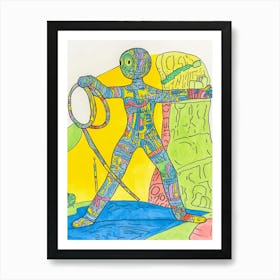 'Dancing Man' 1 Art Print