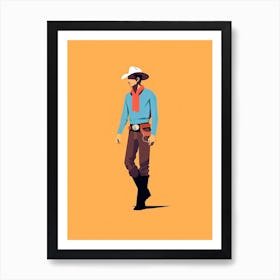 Howdy Cowboy Art Print