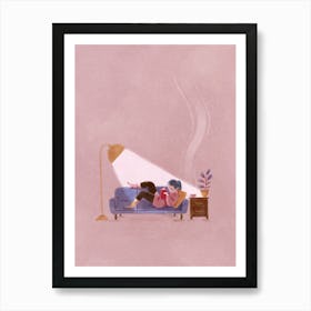 Reading Art Print