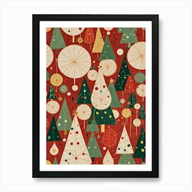 Oh Christmas Trees Art Print