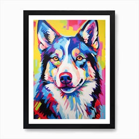 Pop Art Husky Art Print