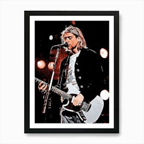 Nirvana kurt cobain 1 Art Print