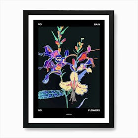 No Rain No Flowers Poster Aconitum 2 Art Print