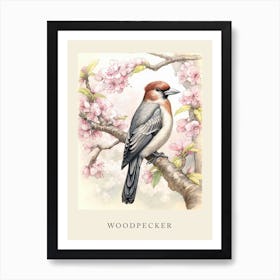 Beatrix Potter Inspired  Animal Watercolour Woodpecker 2 Art Print