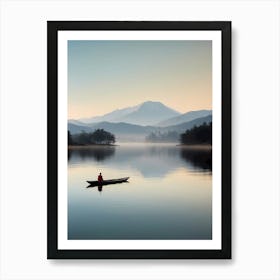 Man In A Canoe Art Print