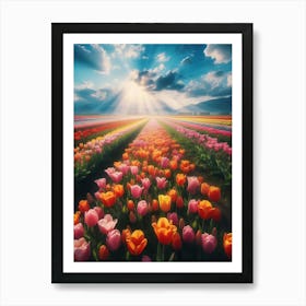 Tulip Field 2 Art Print