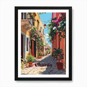 Chania Greece Beautiful Art Illustration Art Print