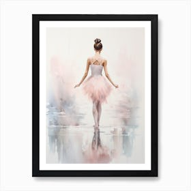 Ballet Dancer Water Colour Art Print