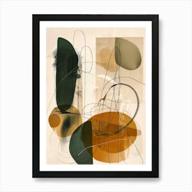 Abstract Beige Art Print