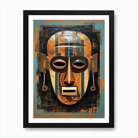 Dance Of The Ancestors; African Masked Artistry Art Print