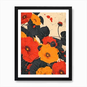 Hokusai  Great Japan Flowers Japanese 13 Art Print